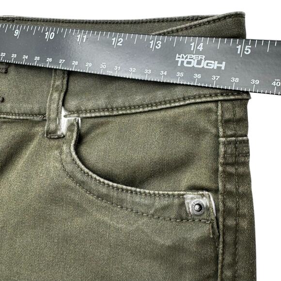 EDC Esprit Women's 8 Hunter Dark Green Jeans Slim Skinny Stretch Pockets Vintage - Picture 6 of 8